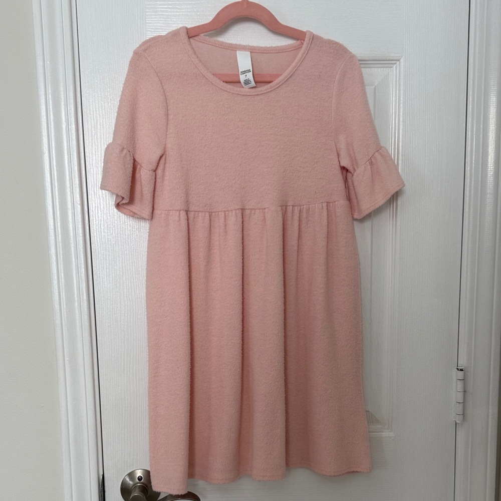Harper Canyon Soft Pink Ruffle Sleeve Dress